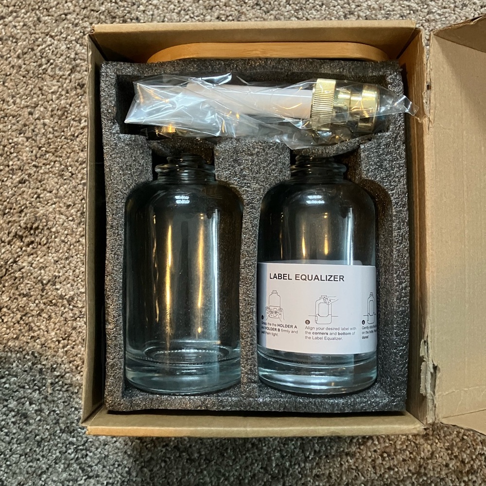Coffee Syrup Glass Bottle Set with Pumps